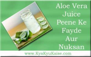 एलोवेरा जूस के फायदे और नुकसान, Aloe vera juice peene ke fayde in hindi